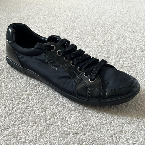 Prada Sneakers in Nylon with Leather Trim - Picture 4 of 9